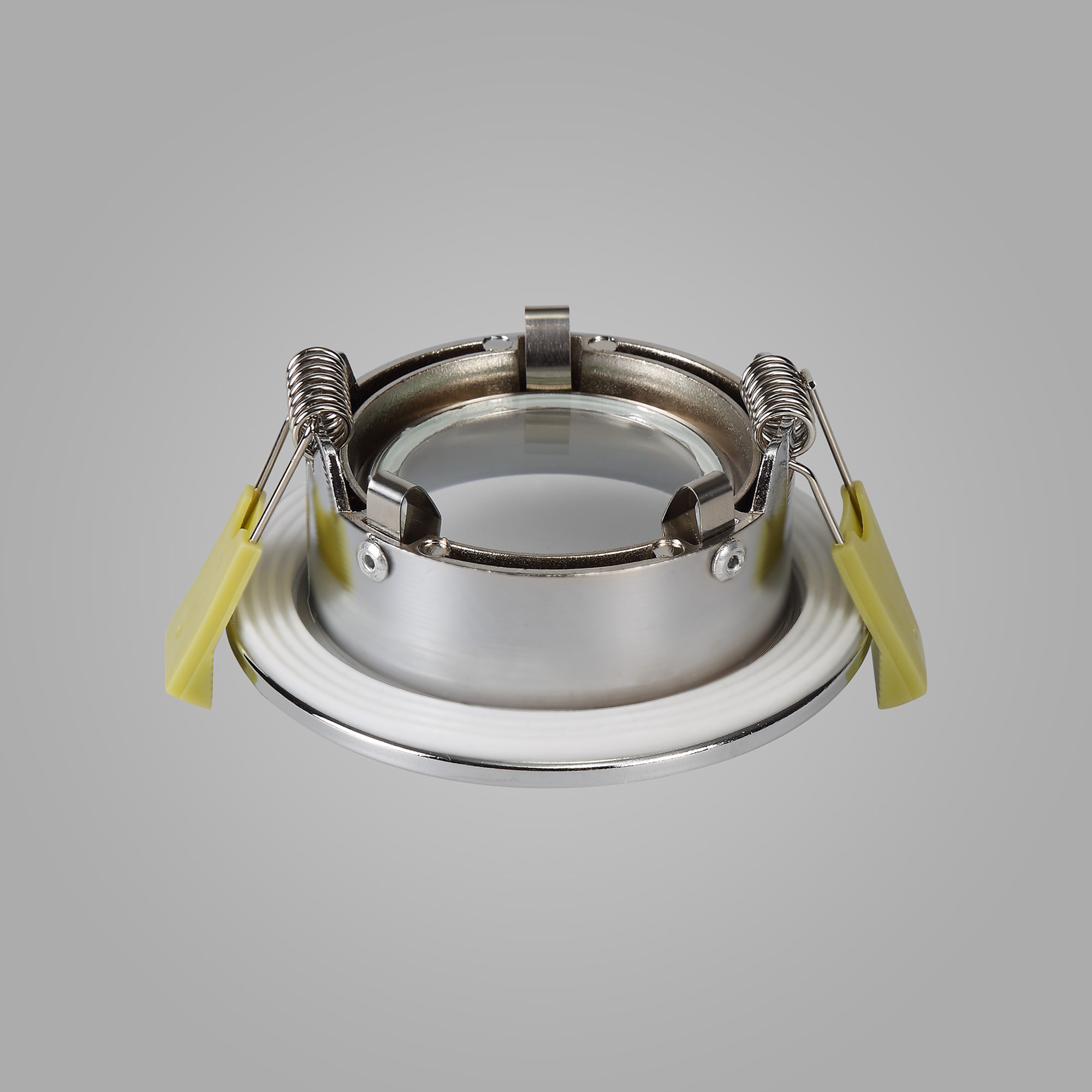 Bruve GU10 Recessed Round Polished Chrome IP65 Downlighter, Cut-Out 68mm DX200402  Dlux Bruve IP65